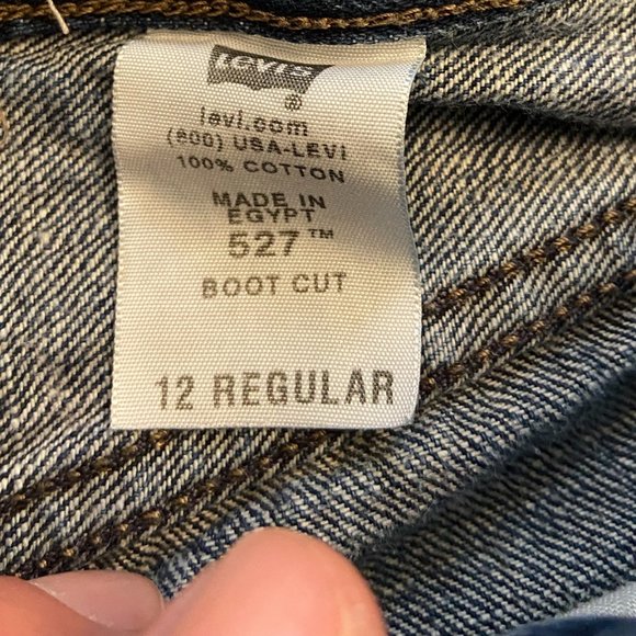 Levi's 527 Boot Cut Jeans - Size 12 - Picture 6 of 9